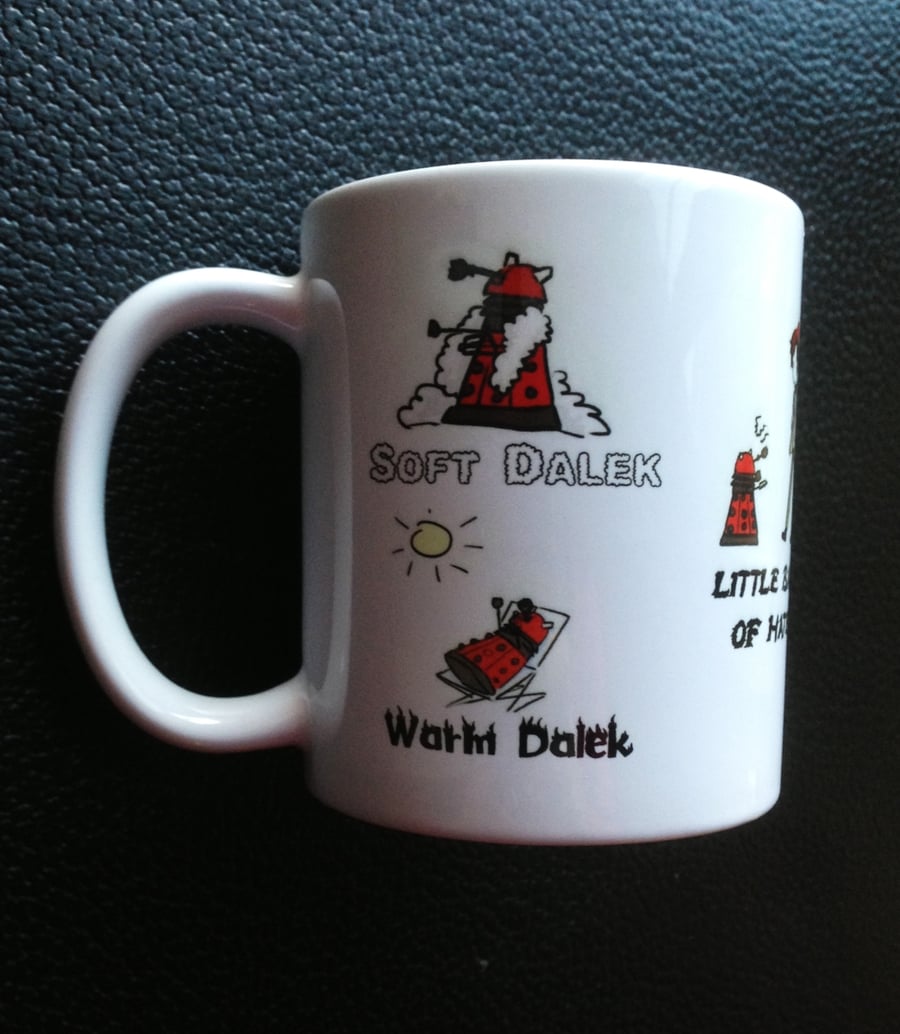 Soft Kitty Inspired Dr. Who Dalek Mug