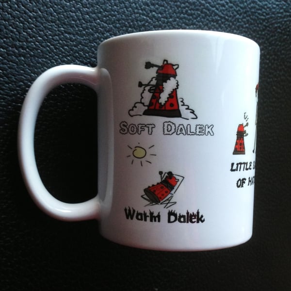 Soft Kitty Inspired Dr. Who Dalek Mug