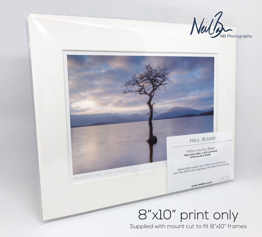 Milarrochy Bay, Loch Lomond, Scotland - A5 (10" x 8") Unframed Print