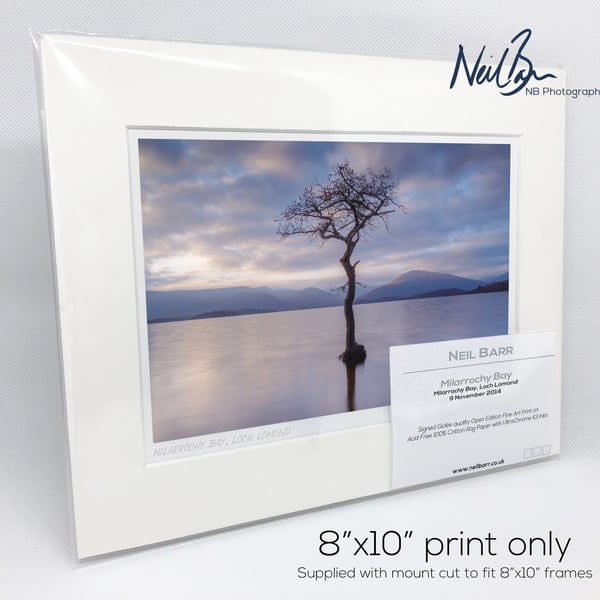 Milarrochy Bay, Loch Lomond, Scotland - A5 (10" x 8") Unframed Print