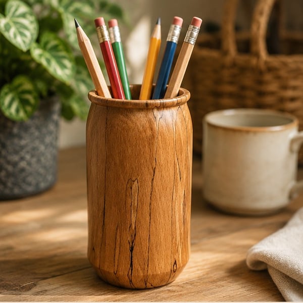 Spalted Beech Pencil Pot
