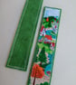 Bookmark, castle village fabric backed with wool felt - Image 2