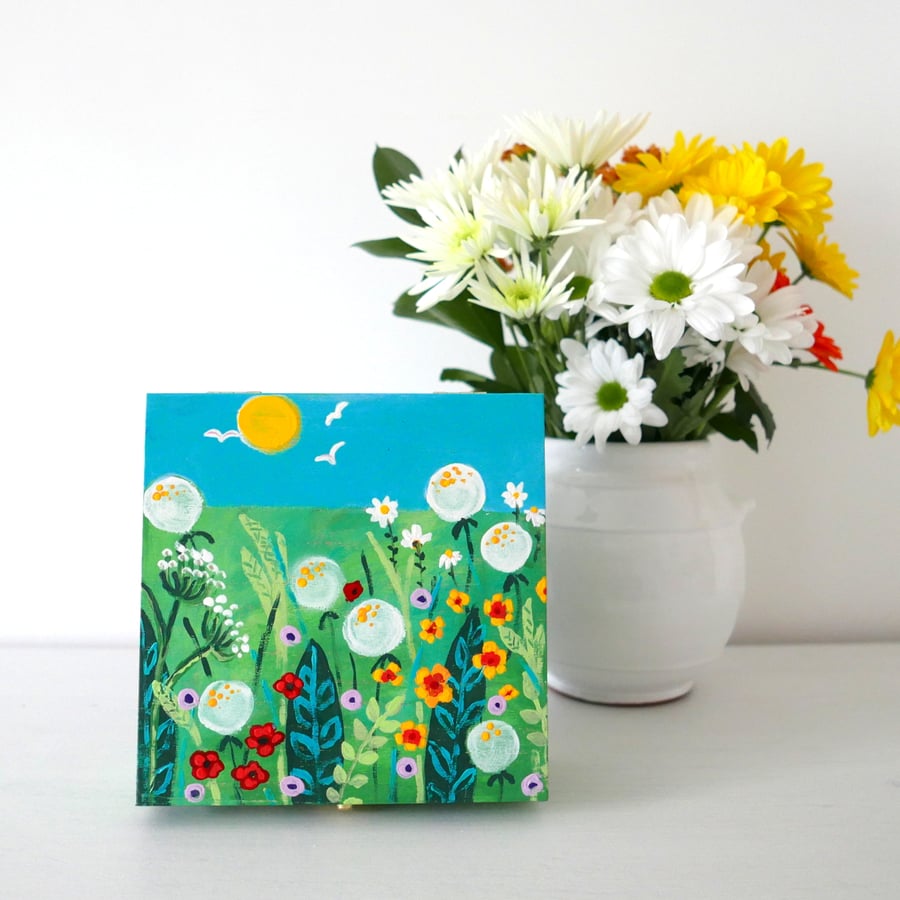 Meadow Paintings Storage Box, Wild Flowers Artwork