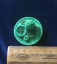 Dorset Button Medley Brooch, Emerald Green - Image 2