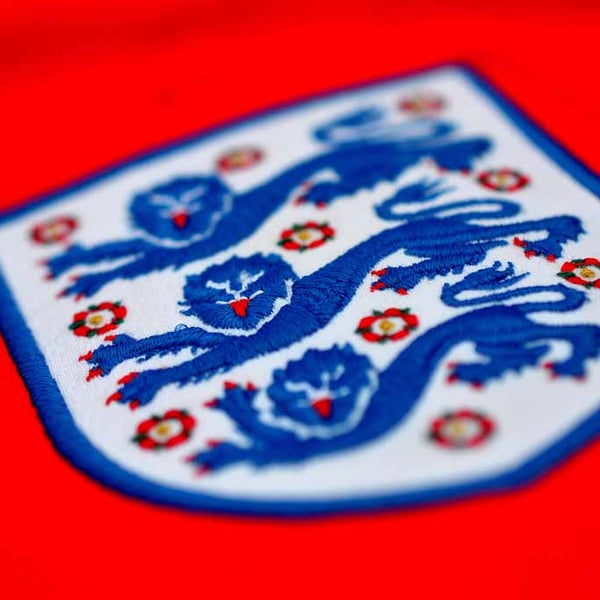 England Three Lions Football Shirt Badge Photograph Print