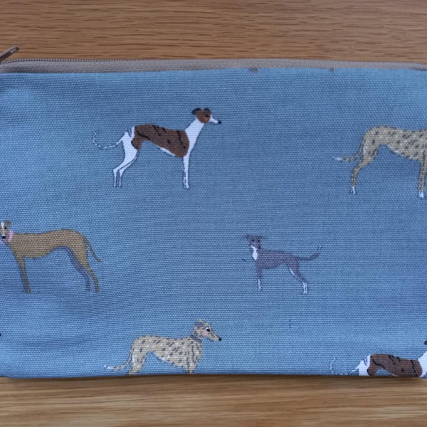 Greyhound Dog Storage pouch - ideal gift  make up bag
