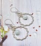 Handmade Jadeite and Sterling Silver Earrings - Image 6