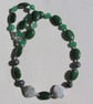 Nephrite, Peace & Green Jade Gemstone Statement Necklace "Greentastic" - Image 4