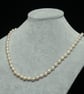 Very Pale Gold Freshwater Pearl Necklace - Image 3