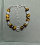 Tiger Eye's and Crackle Quartz Bracelets with matching earrings  - Image 2