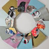 Individual Garden birds 'Peeking' collection - price per coaster