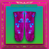 Bright Pink Flowered Socks