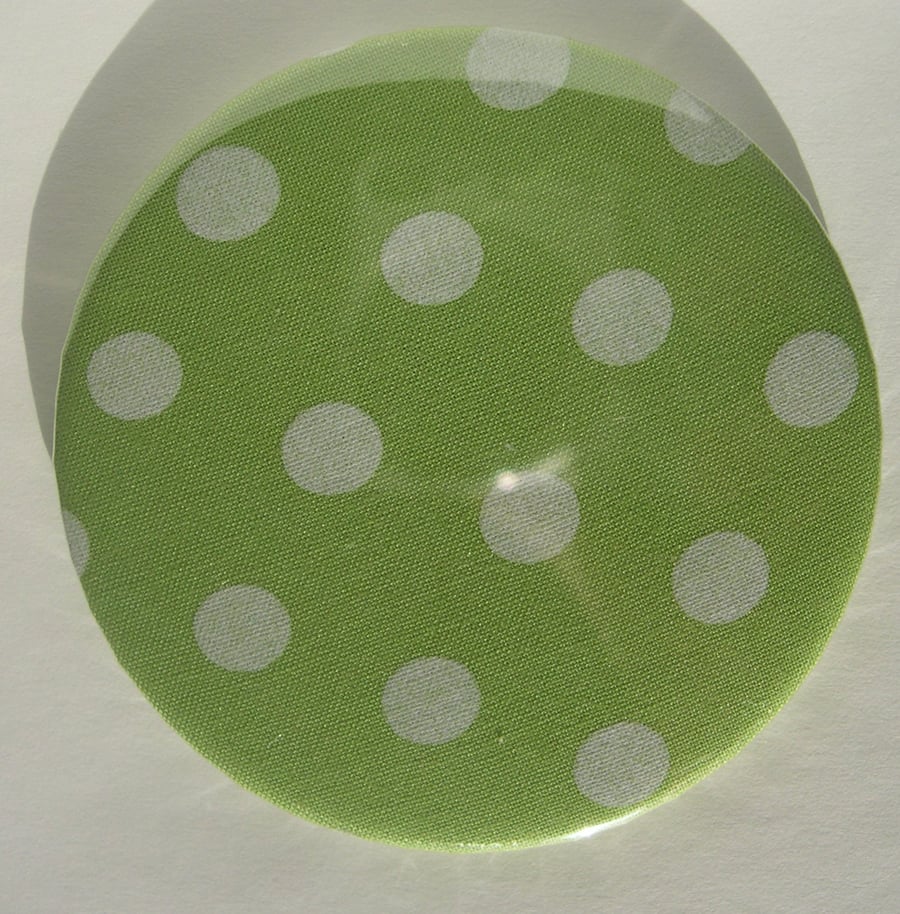 Spring green - Polka pocket  mirror