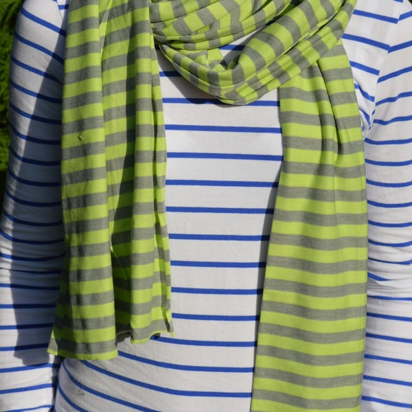 SALE!! Jersey striped scarf