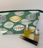 Wash bag. Toiletries bag. Zip top fabric washbag.