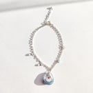 Bird Bracelet with Real Dried Flowers