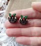 Christmas pudding stud earrings  - Image 7