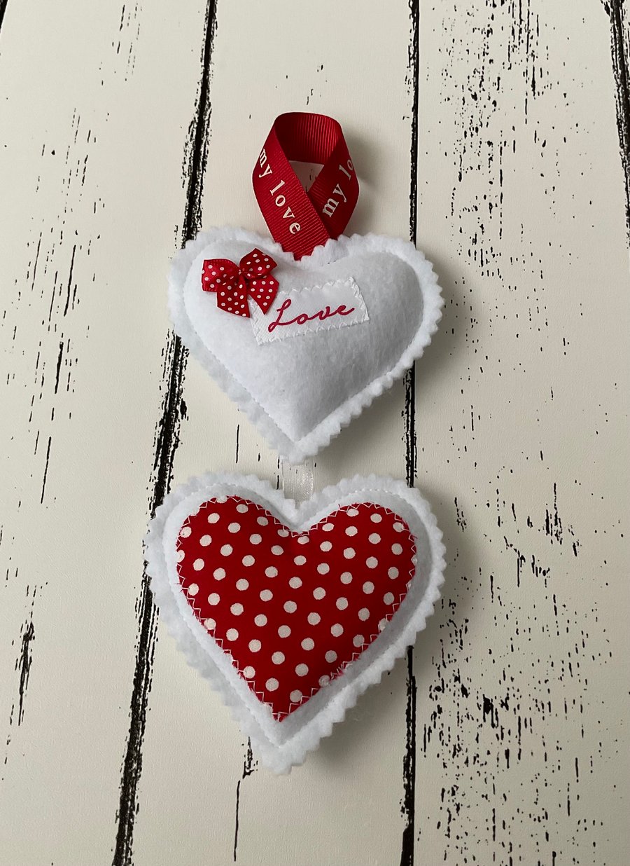 Handmade Hanging Heart Decoration 