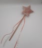 Fairy Wand - light pink velvet star with white bells.  - Image 7