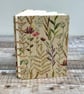 Journal Notebook Hand bound in Coptic Stitch covered with Wildflowers Paper  - Image 1