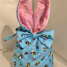 Bunny Ears Fabric Gift Bag 