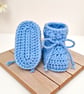Crochet Baby Booties with Ties – New Baby Gift, Baby Shower Present - Image 4