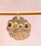 Gemstone Flower Pendant Handmade  - Image 3