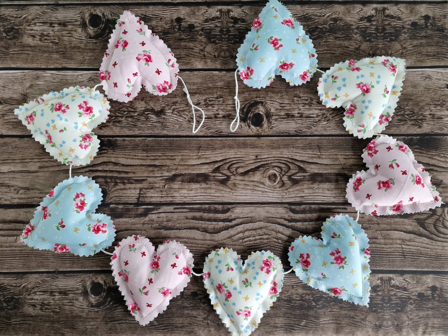 Ditsy rose floral Handmade Garland