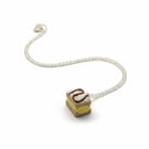 Vanilla Slice Necklace, Miniature Food Jewellery