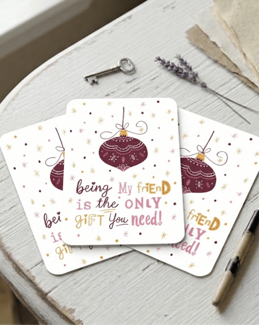 Funny Christmas Cards for Best Friend - Funny Holiday Postcard