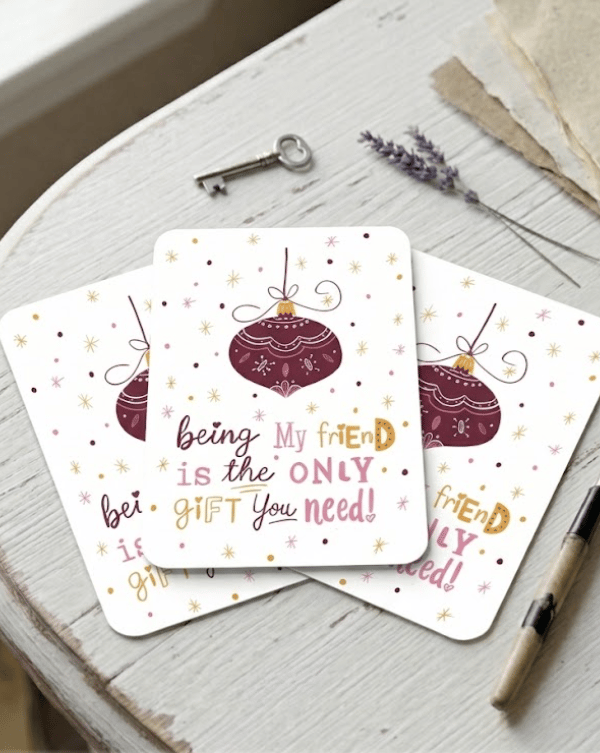 Funny Christmas Cards for Best Friend - Funny Holiday Postcard
