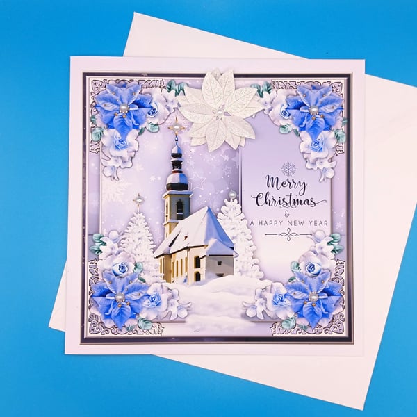 Religious Christmas Card, Large, Handmade