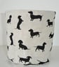 Toilet Roll Holder Storage Pot Basket Dachshund Bathroom Loo Kitchen Dog Tidy