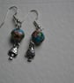 Toadstool earrings with Cloisonne beads - Image 5