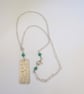 Daisy Necklace, Sterling Silver, Hand Stamped - Image 5
