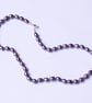 Grey Purple Pearl Necklace - Image 4