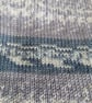 Hand Knitted Baby Blanket – Neutral Greys & Cream, Fair Isle Style  - Image 5