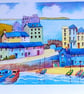 Art Greeting Card, Tenby Harbour, Pembrokeshire, Blank Inside, Size a5 - Image 2