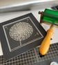 Lino Print - "Dandelion Wish" - Image 8