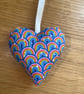 Patchwork Heart hanging decoration - Image 2