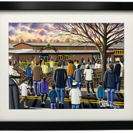 Port Vale, Vale Park Stadium High Quality Framed Football Art Print