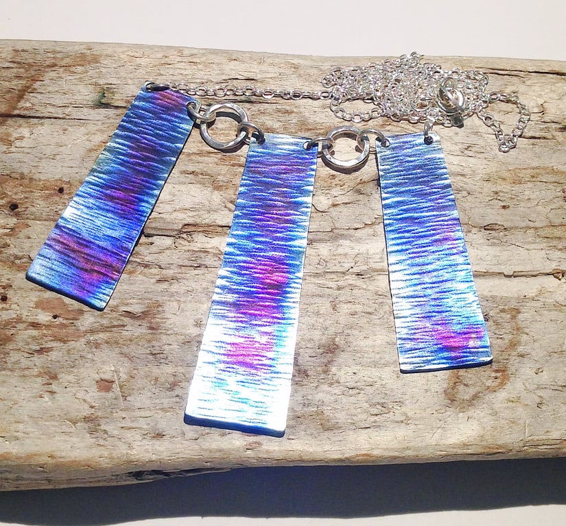 Coloured Titanium Necklace - UK Free Post