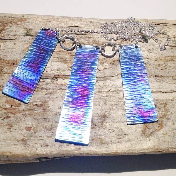 Coloured Titanium Necklace - UK Free Post