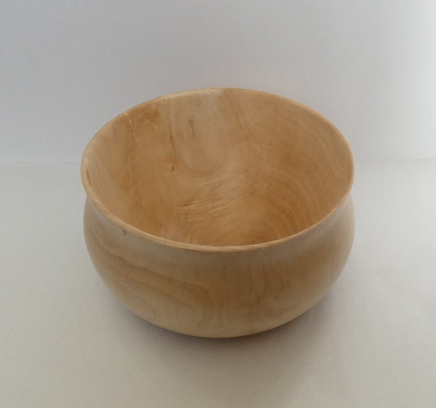 Eco Friendly Wood turned Sycamore Wooden Bowl