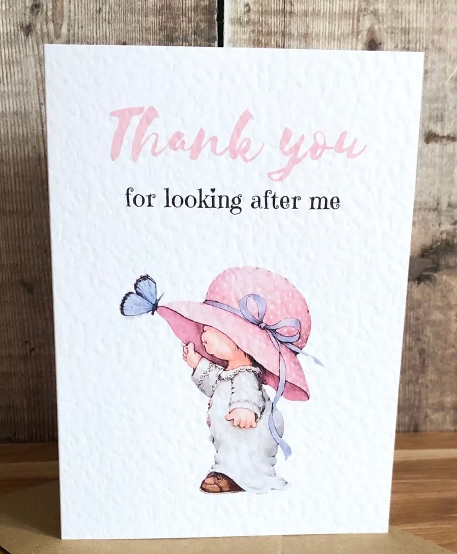 Thank you card blank inside 