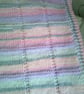 Pink, Lavender & Grey Sparkly Pram Blanket - Image 2