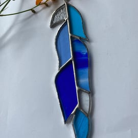 Stained Glass Feather Suncatcher Decoration 