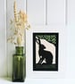 Papercut Silhouette - Sitting Hare - Original Wildlife Art - Image 2