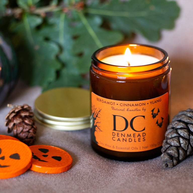 Halloween Soy Wax Candle – Bergamot, Cinnamon & Ylang Ylang
