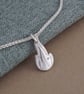 Classic Sterling Silver Flame Pendant — Renewal & Transformation Jewellery - Image 2